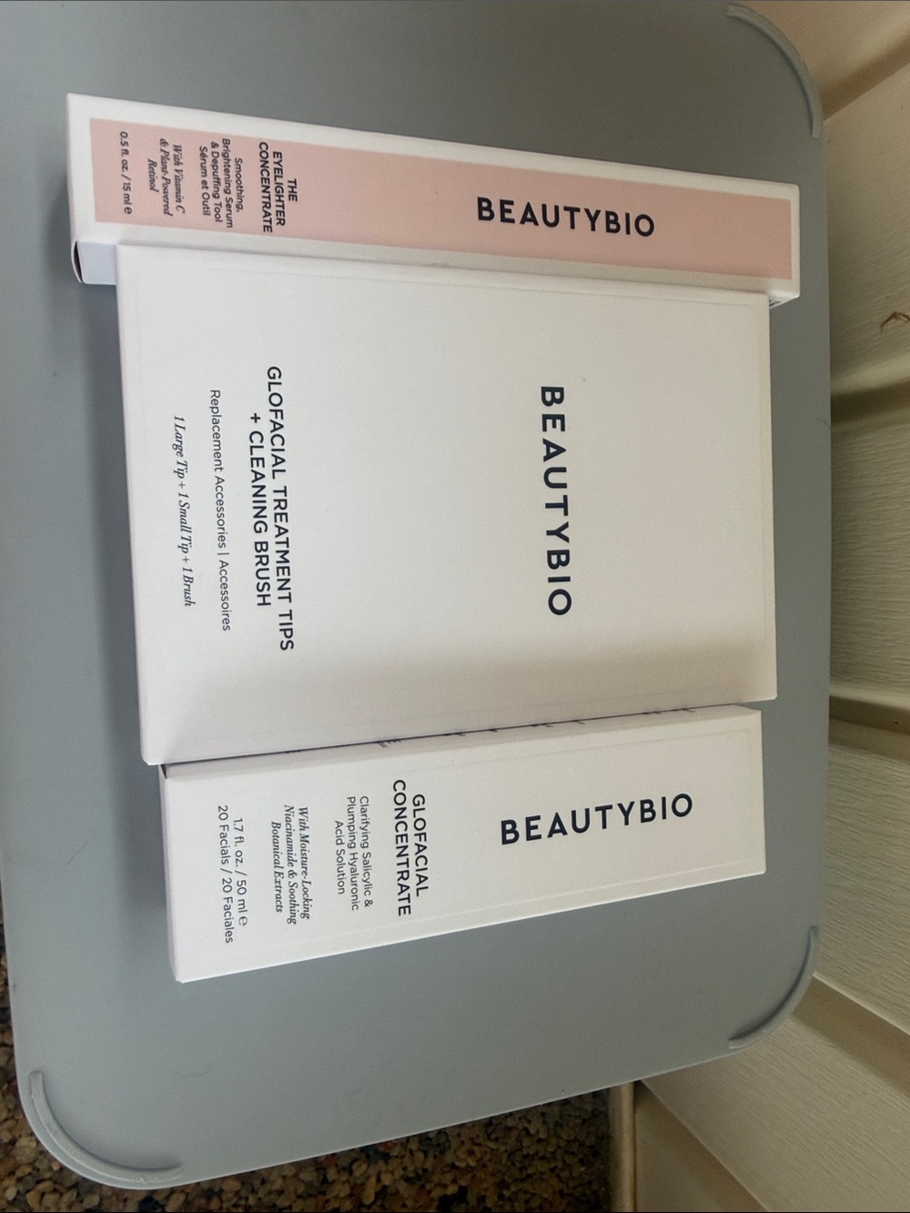 BEAUTYBIO Skincare Set in White & Blush